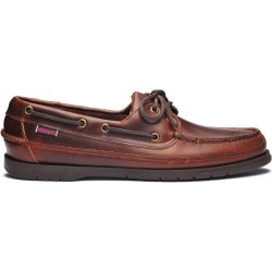 Sebago Mens Schooner Vintage Leather Boat Deck Shoes - Brown 925