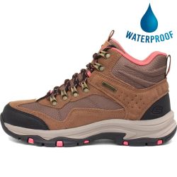Skechers Women's Trego Base Camp Waterproof Walking Boots - Tan