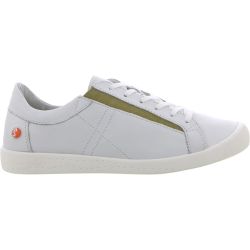 Softinos by Fly London Womens Iddy Trainers - White Green Elastic