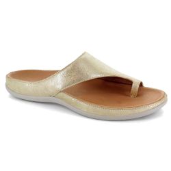 Strive Womens Capri Orthotic Sandals - Gold Metallic