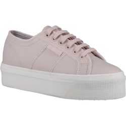 Superga Womens 2790 Leather Trainers - Pink Almond