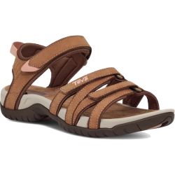 Teva Womens Tirra Leather Walking Sandals - Honey Brown