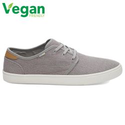 Toms Mens Carlo Classic Vegan Canvas Plimsoll Dap Shoes - Drizzle Grey