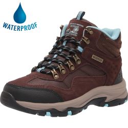 Skechers Women's Trego Base Camp Waterproof Walking Boots - Chocolate