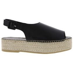 Vagabond Womens Celeste Adjustable Espadrille Platform Sandals - Black