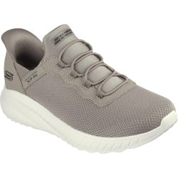 Skechers Womens Slip Ins Bobs Sport Squad Chaos Trainers - Taupe