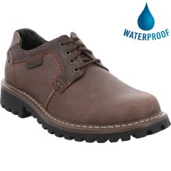 Josef Seibel Men's Chance 08 Lace Up Waterproof Shoes - Moro Brown