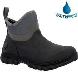 Muck Boots Womens Arctic Sport II Ankle Wellington Boots - Black Grey