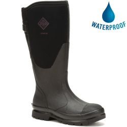 Muck Boots Womens Chore Adjustable Tall Wellington Boots - Black