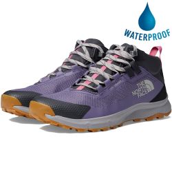North Face Womens Cragstone Mid Waterproof Walking Boots - Lunar Slate Asphalt Grey
