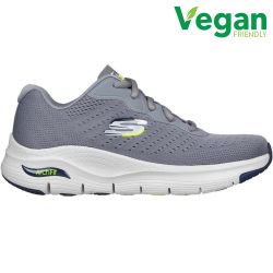 Skechers Mens Arch Fit Infinity Cool Vegan Trainers - Grey