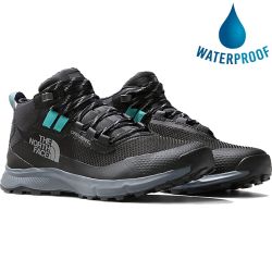 North Face Womens Cragstone Mid Waterproof Walking Boots - TNF Black Vandis Grey