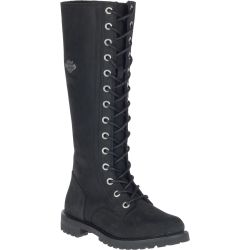 Harley Davidson Womens Lornell 14" Lace Tall Boots - Black