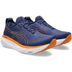 Asics Men's Gel Nimbus 25 Running Shoes - Deep Ocean Bright Orange