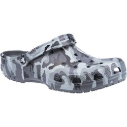 Crocs Mens Classic Clog Sandals - Camo Slate Grey Multi