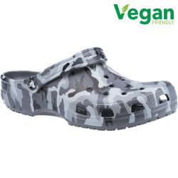 Crocs Men's Classic Clog Sandals - Camo Slate Grey Multi