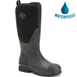 Muck Boots Womens Chore Tall Wellies Rain Boots - Black