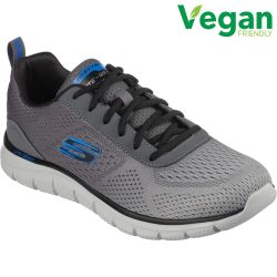 Skechers Men's Track Ripkent Vegan Trainers - Charcoal Grey