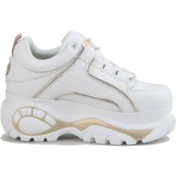 Buffalo Boots Womens 1339-14 Chunky Platform Trainers Shoes - White Light Gold
