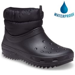 Crocs Womens Classic Neo Puff Shorty Boots - Black