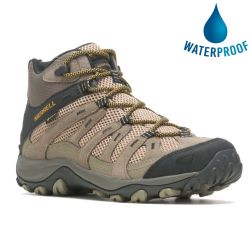 Merrell Mens Alverstone 2 Mid GTX Waterproof Walking Hiking Boots - Granite