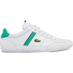 Lacoste Mens Chaymon 722-1 Leather Trainers - White Green