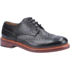 Cotswold Mens Quenington Brogue Shoes - Black