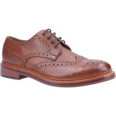 Cotswold Mens Quenington Brogue Shoes - Brown