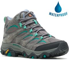 Merrell Women's Moab 3 Mid GTX Waterproof Walking Boots - Granite Marine