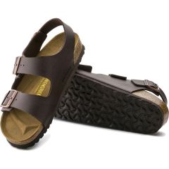 Birkenstock Mens Womens Milano Sandals Regular Fit - Dark Brown