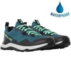 North Face Mens Activist Futurelight Waterproof Walking Shoes - Shaded Spruce TNF Black