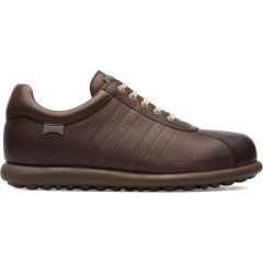 Camper Mens Pelotas Ariel 16002 Leather Shoes - Dark Brown 282