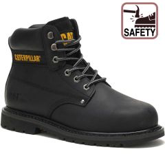 Caterpillar Mens Powerplant Steel Toe Cap Safety Boots - Black
