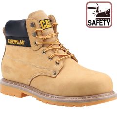 Caterpillar Mens Powerplant Steel Toe Cap Safety Boots - Honey