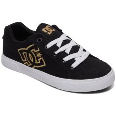 DC Womens Chelsea TX SE Skate Shoes - Black Gold