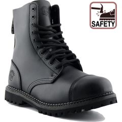 Grinders Men's Stag CS Safety Steel Toe Cap Boots - Black