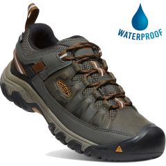 Keen Mens Targhee III WP Waterproof Shoes - Black Olive Golden Brown