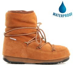 Moon Boots Womens WE Low Suede Waterproof Boots - Whiskey