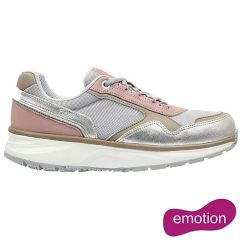 Joya Womens Tina II Emotion Leather Trainers Shoes - Silver Pink