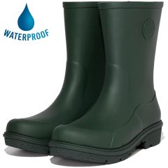 Fitflop Womens Wonderwelly Short Wellington Boots - Deep Green