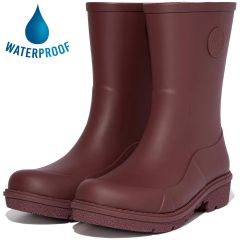 Fitflop Womens Wonderwelly Short Wellington Boots - Oxblood Red