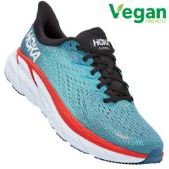 Hoka One One Mens Clifton 8 Running Shoes - Real Teal Aquarelle