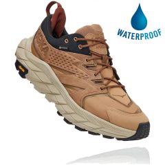 Hoka One One Mens Anacapa Low GTX Waterproof Walking Shoes - Tigers Eye Black
