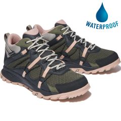 Timberland Womens Garrison Trail Waterproof Walking Trainers Boots - Dark Green