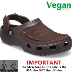 Crocs Mens Yukon Visa II Clog Vegan Sandals - Espresso