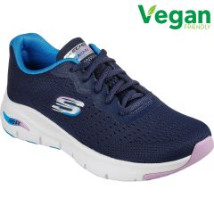 Skechers Womens Arch Fit Infinity Cool Trainers - Navy Multi