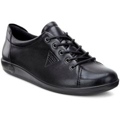 Ecco Shoes Womens Soft 2.0 Leather Shoes - Black Black