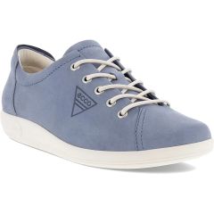 Ecco Shoes Womens Soft 2.0 Leather Shoes - Misty