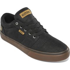 Etnies Men's Barge LS Skate Shoes - Black Gum Silver