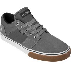 Etnies Mens Barge LS Skate Shoes - Dark Grey White Gum